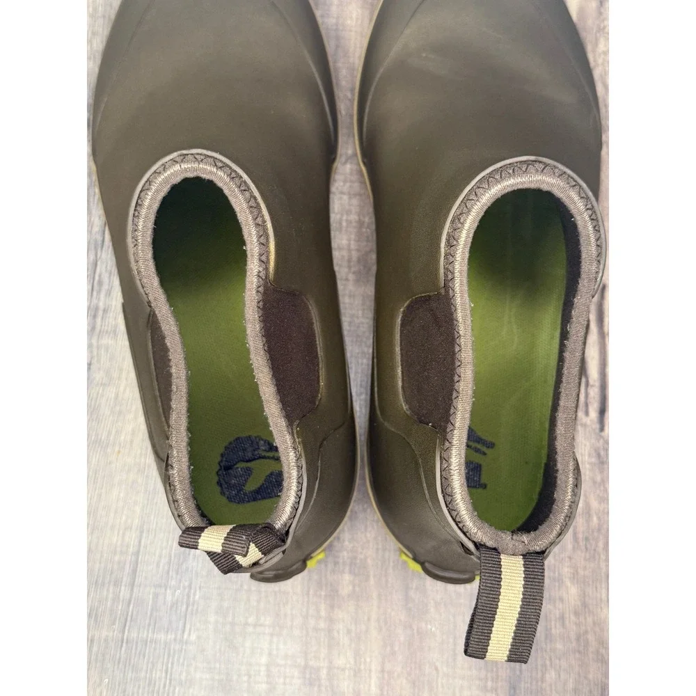 Gator Waders Mens Camp Boots Olive Green Waterproof Rubber Ankle Deck Boots 11